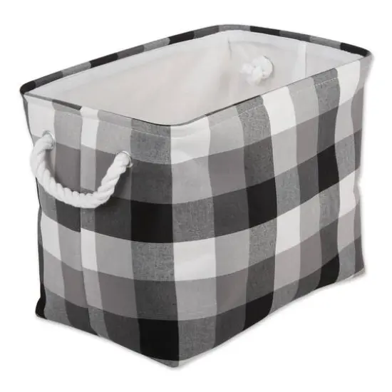 DII&reg; Large Tri Color Rectangular Bin Black {1}