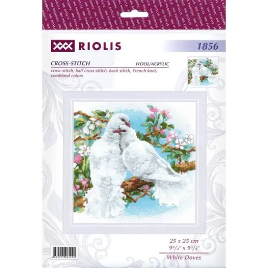 RIOLIS White Doves Cross Stitch Kit {1}