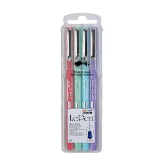 Marvy&reg; Uchida LePen&reg; Extra Fine 4 Pastel Pen Set {4}