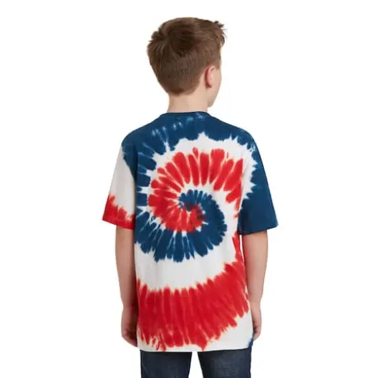 Port & Company&reg; Youth Tie-Dye T-Shirt USA Rainbow {6}