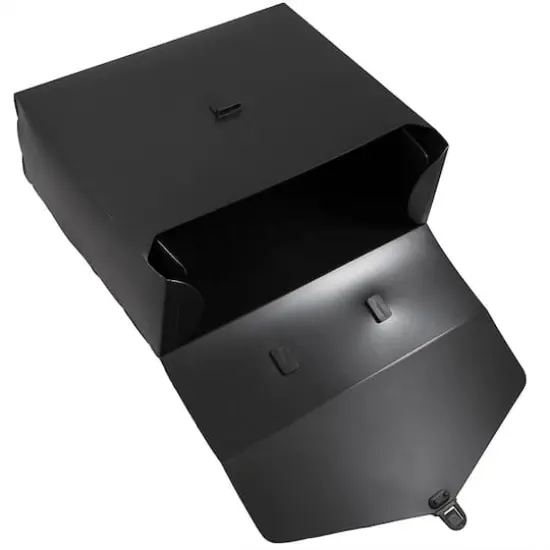 JAM Paper 10" x 12" Black Plastic Portfolio File Carry Case {5}