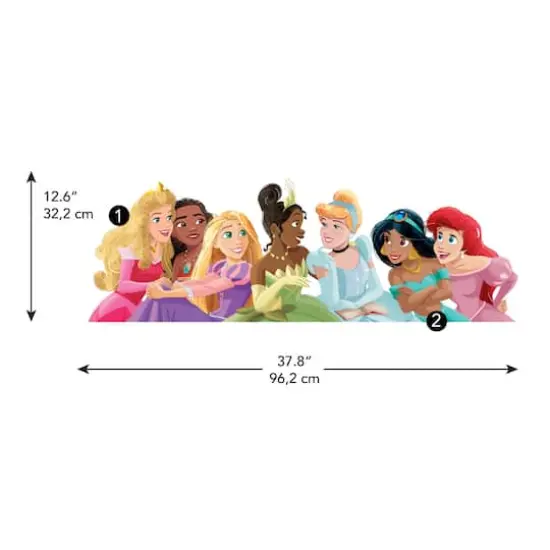 RoomMates Disney Princesses Peel & Stick Giant Wall Decal Set with Alphabet {5}