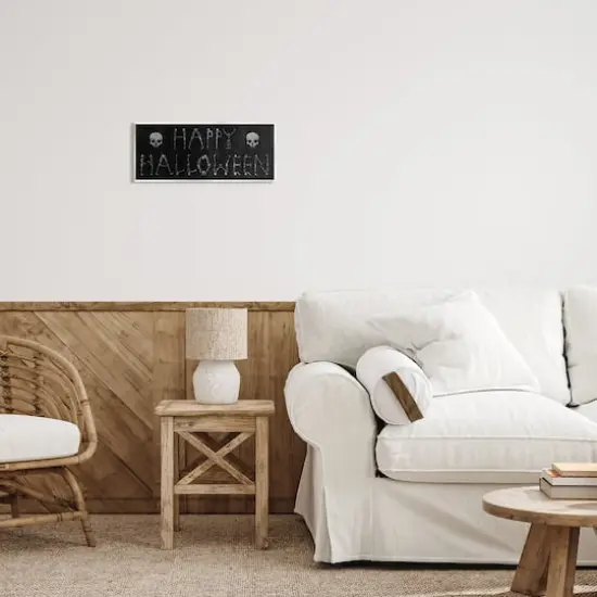 Stupell Industries Happy Halloween Skeleton Letters Wall Plaque Art {3}