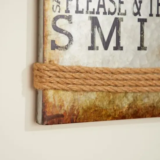 Multicolor Motivational Farmhouse Metal Sign {3}