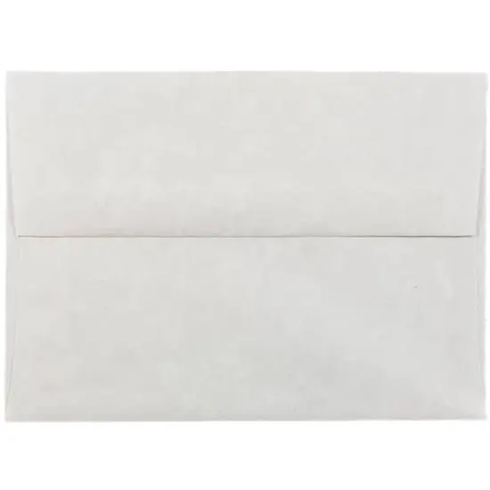 JAM Paper 4.75" x 6.5" Parchment Invitation Envelopes, 50ct. Pewter Gray Recycled {1}