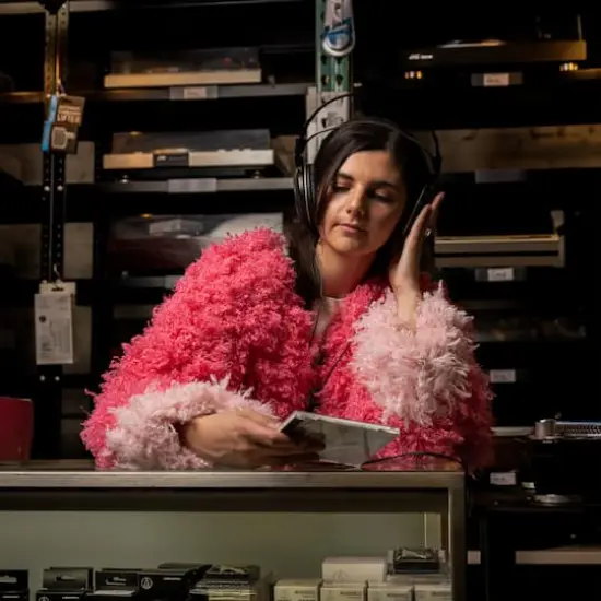 Lion Brand&reg; Haute Stitches Shaggy Chic Yarn Acid Green {3}