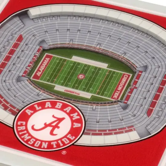 NCAA 3D StadiumView Coasters Alabama Crimson Tide {5}