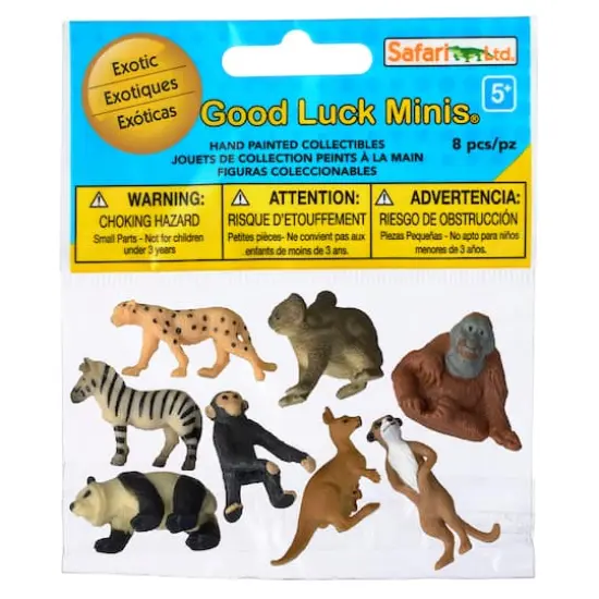 Safari Ltd&reg; Good Luck Minis&reg; Exotic Fun Pack {6}