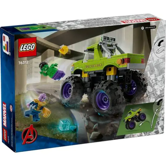 LEGO&reg; Marvel The Hulk Truck vs. Thanos Super Hero Building Toy Vehicle 76312 {4}