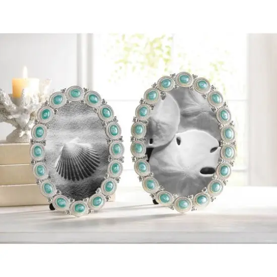 Sea Cabochon 5" x 7" Photo Frame {6}