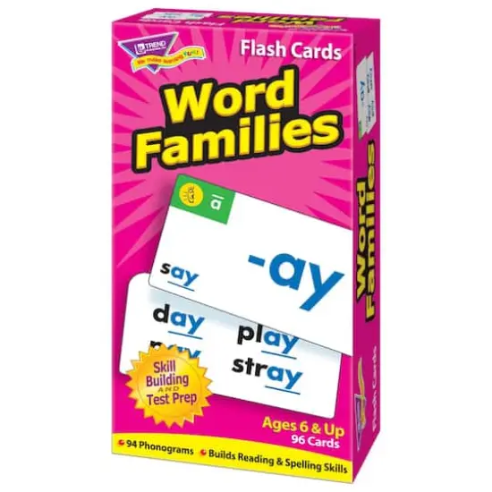 Trend Enterprises&reg; Word Families Skill Drill Flash Cards {5}