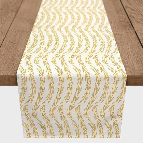 Vines Indoor/Outdoor Table Runner Yellow {3}