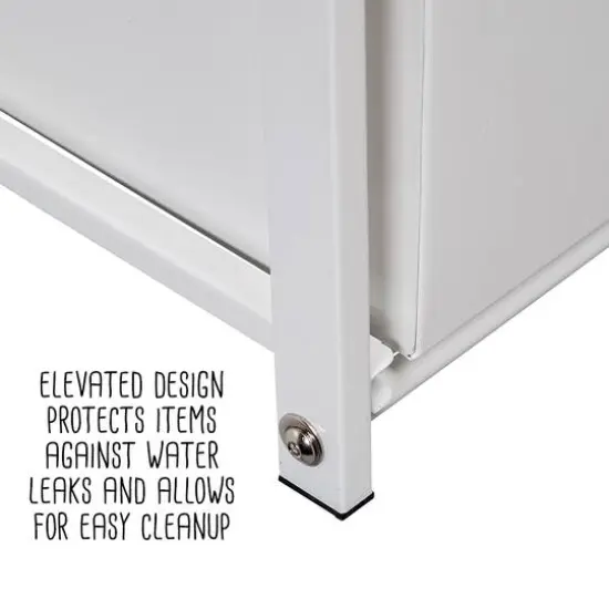 Honey Can Do 15.5" White Metal Kitchen Cabinet Organizer with Drawers {14}