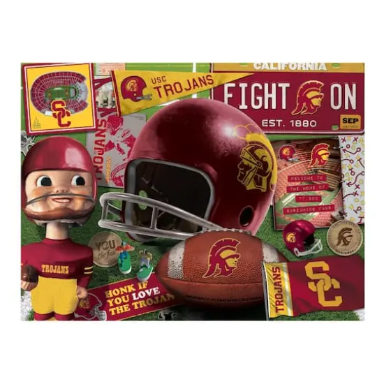 College Team Retro Series 500 Piece Puzzle USC Trojans {5}