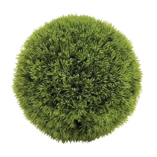CosmoLiving by Cosmopolitan 9" Green Contemporary Style Faux Grass Ball Artificial Foliage {1}