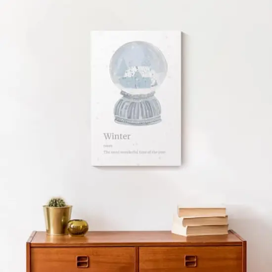 Winter Globe 12x18 Canvas Wall Art {5}