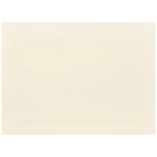 JAM Paper 5" x 6" Ivory Panel Blank Flat Note Cards {1}