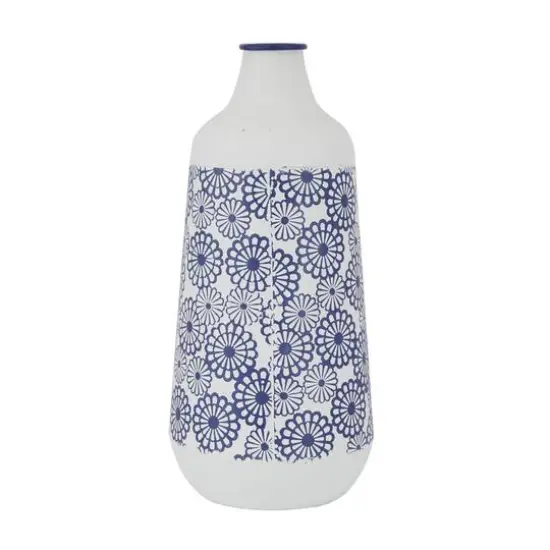 White Iron French Country Vase, 22" x 13" x 10" {6}