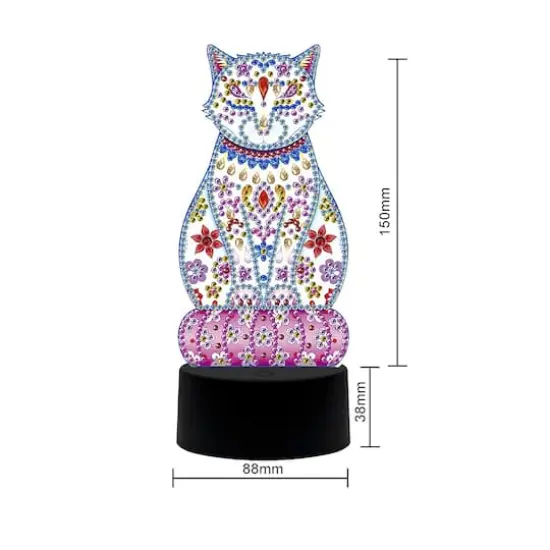 Sparkly Selections Cat Lamp Diamond Art Kit {4}