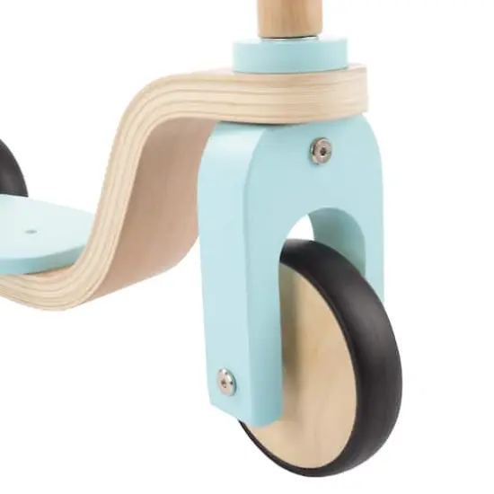 Toy Time Blue Wooden Kick Scooter {6}