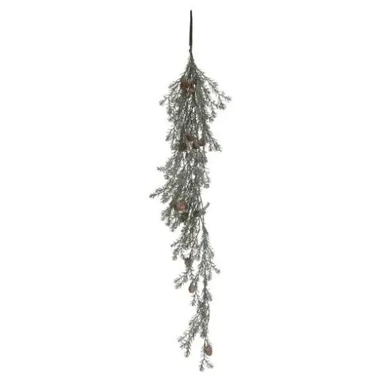 Hello Honey&reg; 43" Frosted Green Faux Pine Hanging Plant with Pinecones {1}