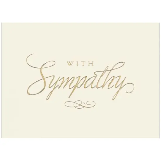 JAM Paper 5.625" x 7.875" Gold Sympathy Cards & Envelopes, 25ct. {1}