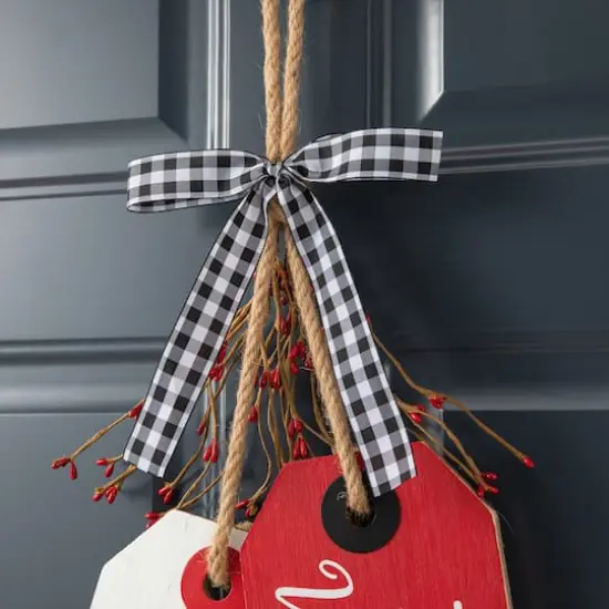 Glitzhome&reg; 24" Valentine's Wooden Doorknob Hanging D&eacute;cor {6}