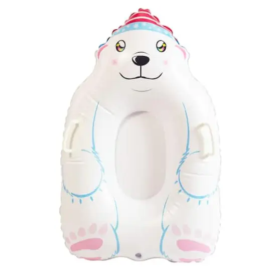 SnowCandy 37" Polar Bear Inflatable Snow Sled {1}
