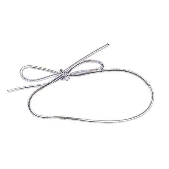 JAM Paper Home D&eacute;cor Trimmings Silver Stretch Loops, 1,000ct. {1}