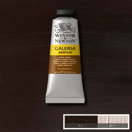Winsor & Newton&trade; Galeria Acrylic&trade;, 60mL Burnt Umber {3}