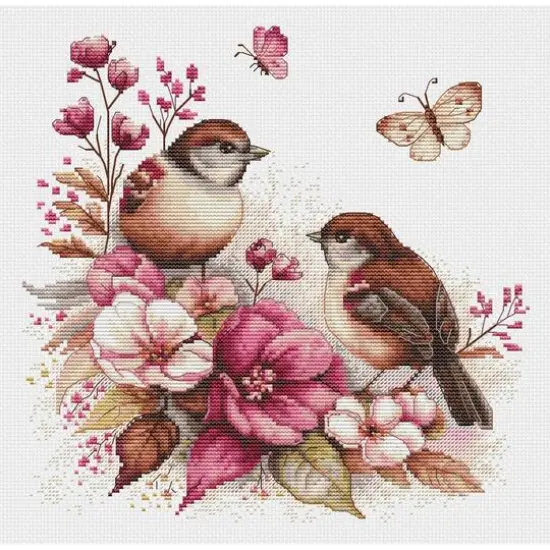 Luca-S The Birds - Spring Counted Cross Stitch Kit {9}