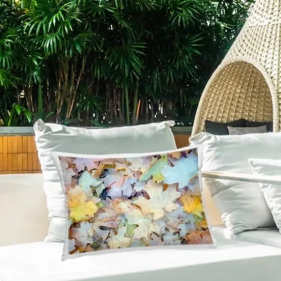 Stupell Industries Fallen Fall Foliage Outdoor Printed Pillow {3}