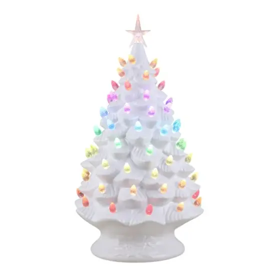 Mr. Christmas 24" Nostalgic Ceramic Tree with RGB Lightshow {1}