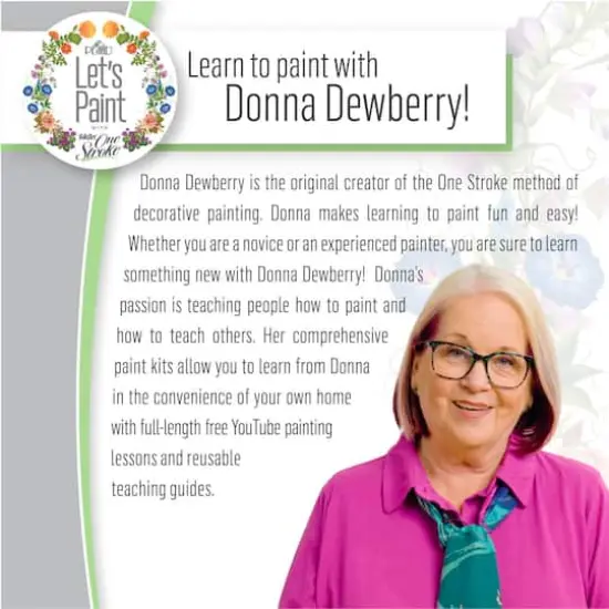 Let's Paint with FolkArt&reg; One Stroke&trade; A-Z of Floral Painting Kit {10}