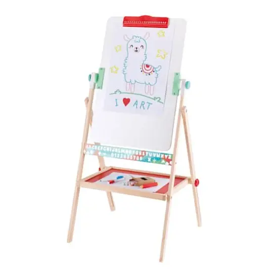 Hape Standing Easel Double-Sided Chalkboard & Whiteboard {1}