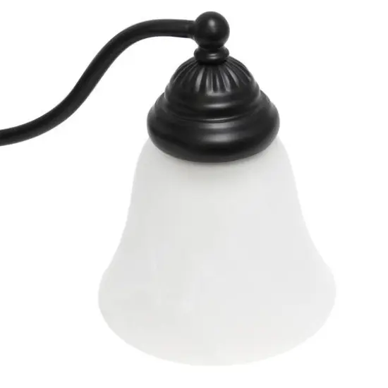 Lalia Home Essentix Alabaster 3 Light Glass Vanity Black {7}