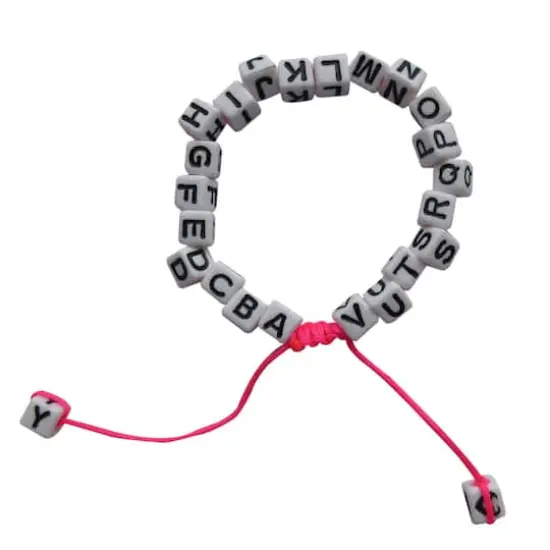 Black & White Alphabet Square Beads by Creatology&trade; {4}