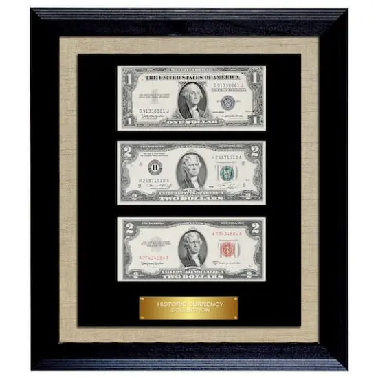 Historic Currency Collection in Currency Frame {2}