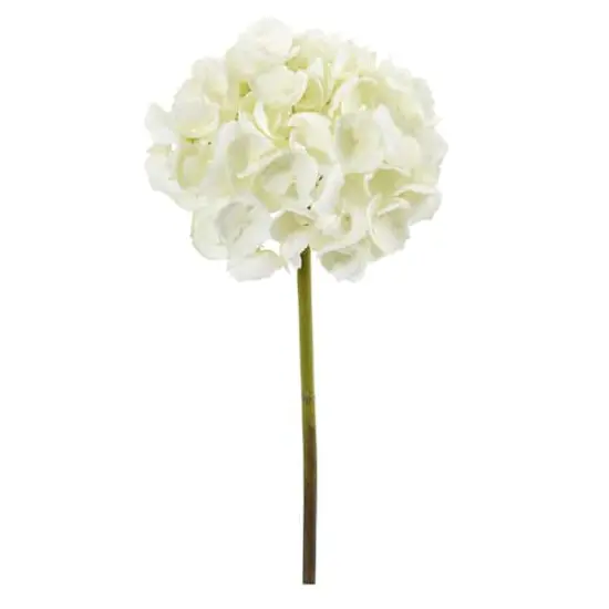 19" Hydrangea Stem, 6ct. White {1}