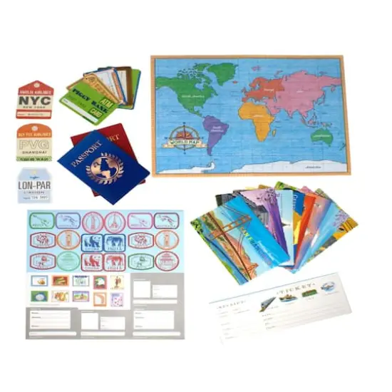 eeBoo World Traveler Pretend & Role Play Activity Set {1}