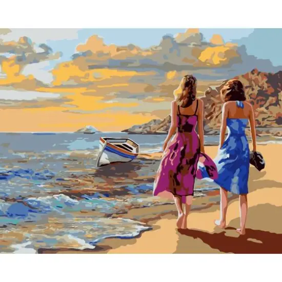 Crafting Spark Walk Near the Sea Painting by Numbers Kit {1}