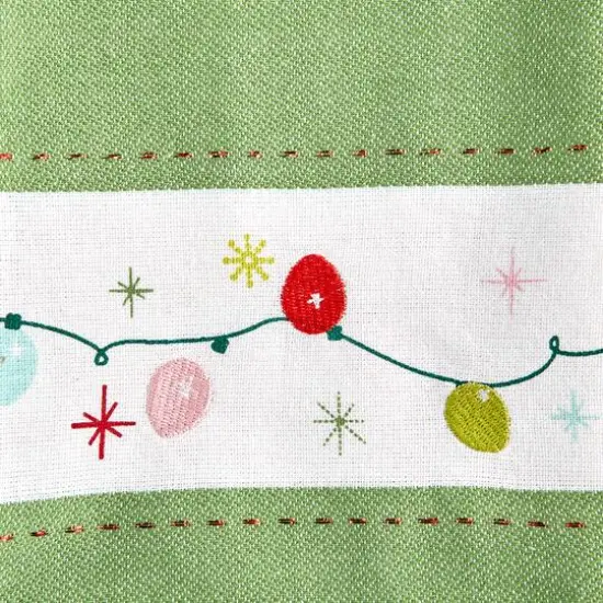 DII&reg; Festive Christmas Embellished Dishtowel Set {6}