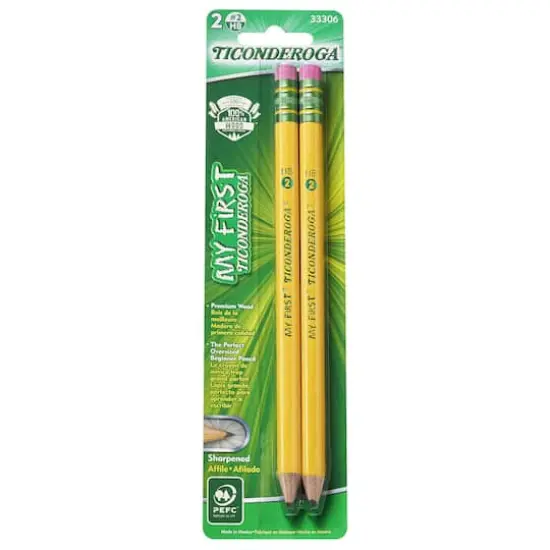Ticonderoga&reg; My First No.2 Sharpened Pencils, 12 Packs of 2 {3}