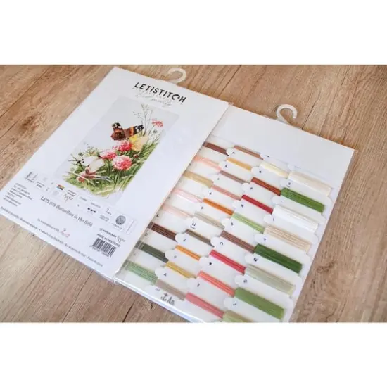 Letistitch Butterflies In The Field Counted Cross Stitch Kit {5}