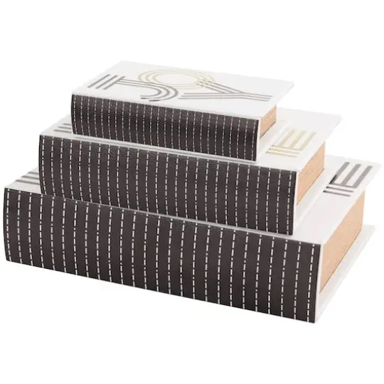 White Home, Love, Joy Book Storage Box Set {6}