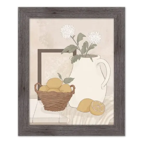 Farmhouse Still Life Western Framed Print Gray {1}