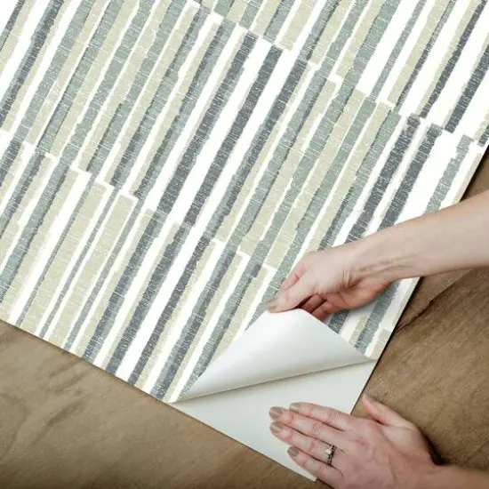 NuWallpaper Kingston Gray Peel & Stick Wallpaper {6}