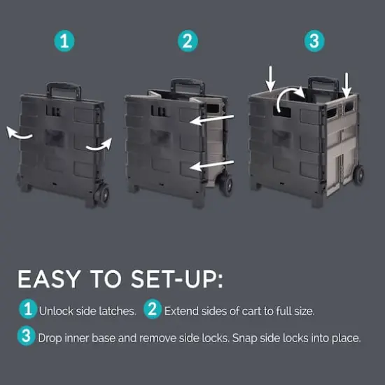 Simplify Jumbo Tote & Go Collapsible Utility Cart {5}