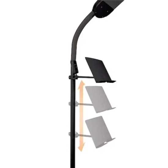 OttLite Black&nbsp;Dual Shade LED Floor Lamp with USB Charging Station {5}