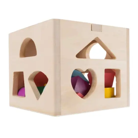 Toy Time Classic Toddler Wooden Shape Sorter {7}